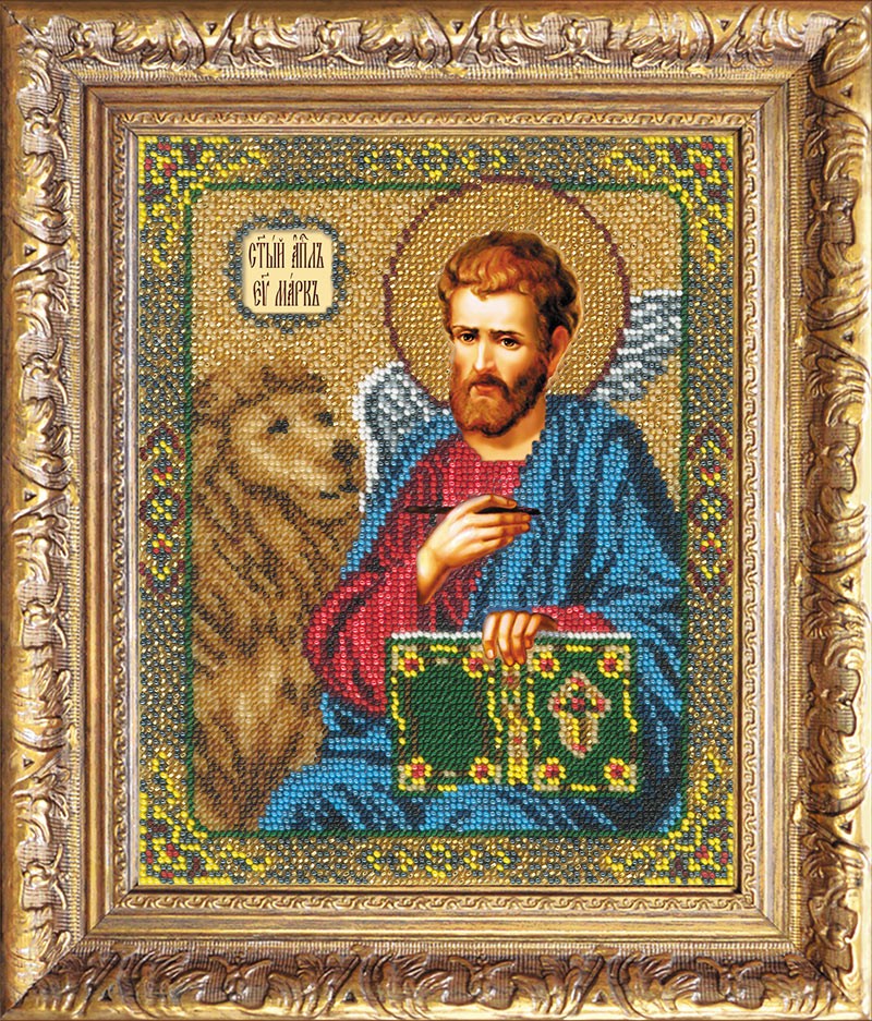 Вышивка бисером Икона Святой Апостол Марк, арт. БИ-300-369